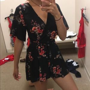 A flower romper